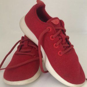 Allbirds Red Wool Runners Size 7